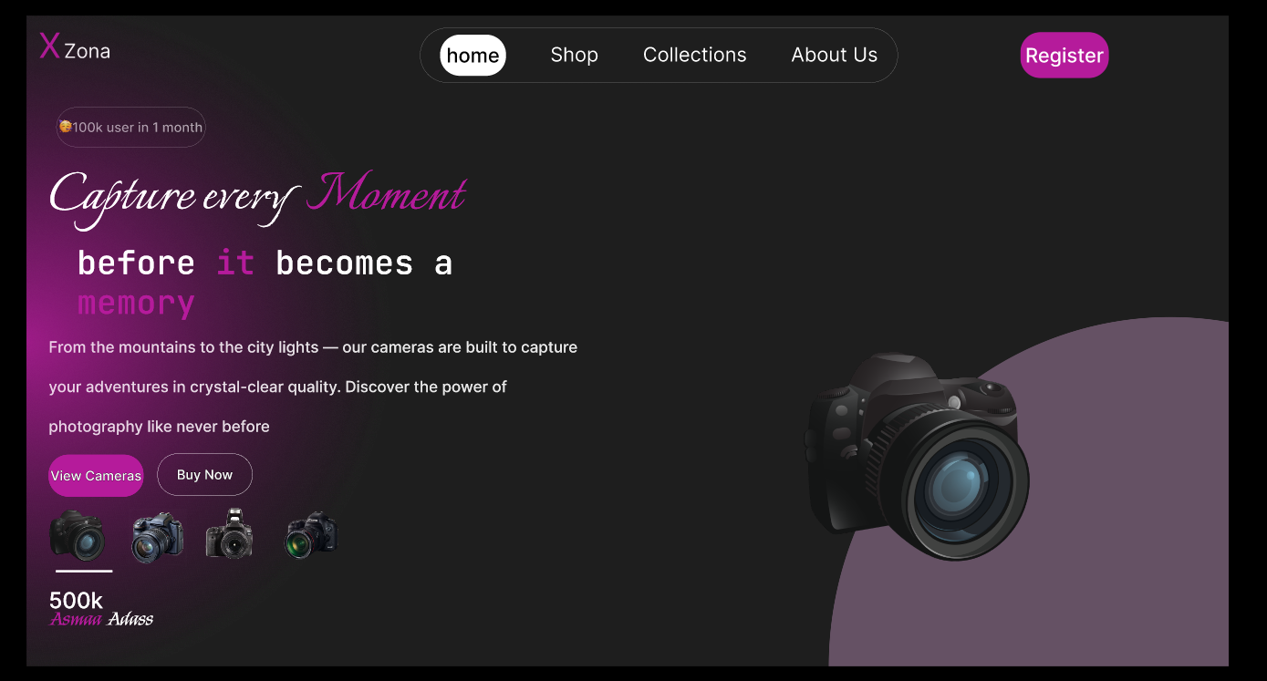 Camera Design Figma Project